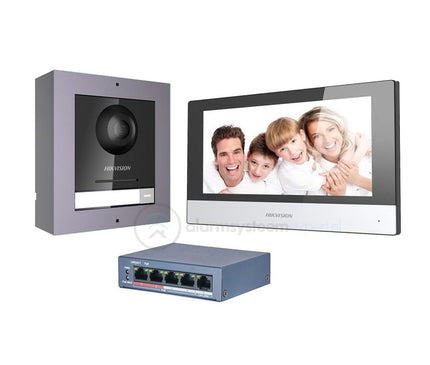 Hikvision Hikvision DS-KIS602 Komplettes Intercom KIT mit PoE Switch