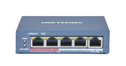 Hikvision Hikvision DS-KIS606-P Komplettes Video-Sprechanlagen-KIT mit PoE-Switch
