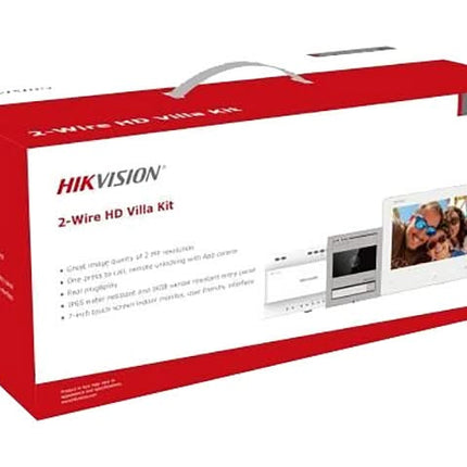 Hikvision Hikvision DS-KIS704EY Video-Gegensprechanlage 2-Draht Full HD Aluminium 2-Draht Set