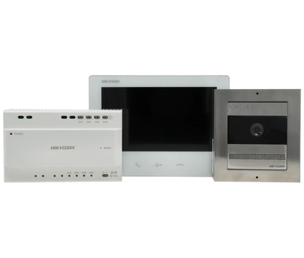 Hikvision Hikvision DS-KIS704EY/RVS, Video intercom 2 Draads Full HD 2-draads Set