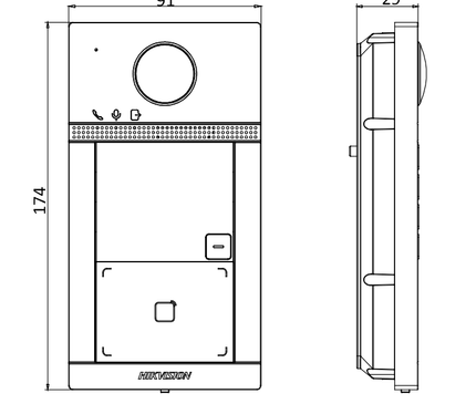 Alarm SystemExpert.nl Alarm SystemExpert.nl DS-KV8213-WME1 UPDATED 2 Button Full HD PoE
