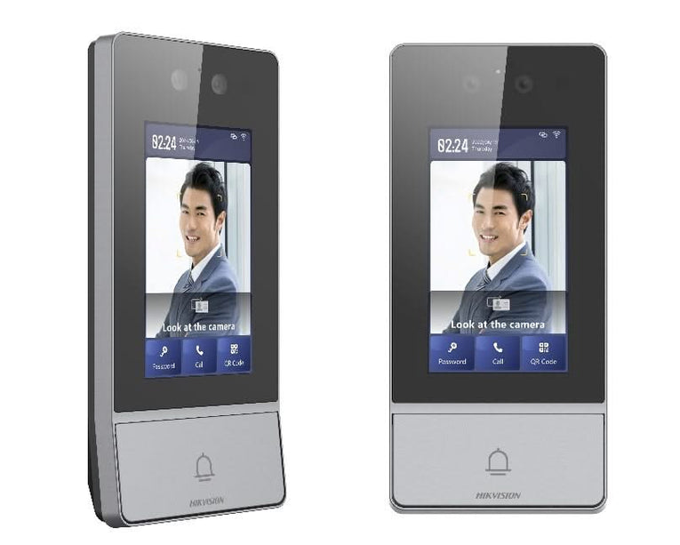 Hikvision Hikvision DS-KV9503-WBE1, platine de rue métallique Reconnaissance faciale/carte/code extérieur, PoE/WiFi