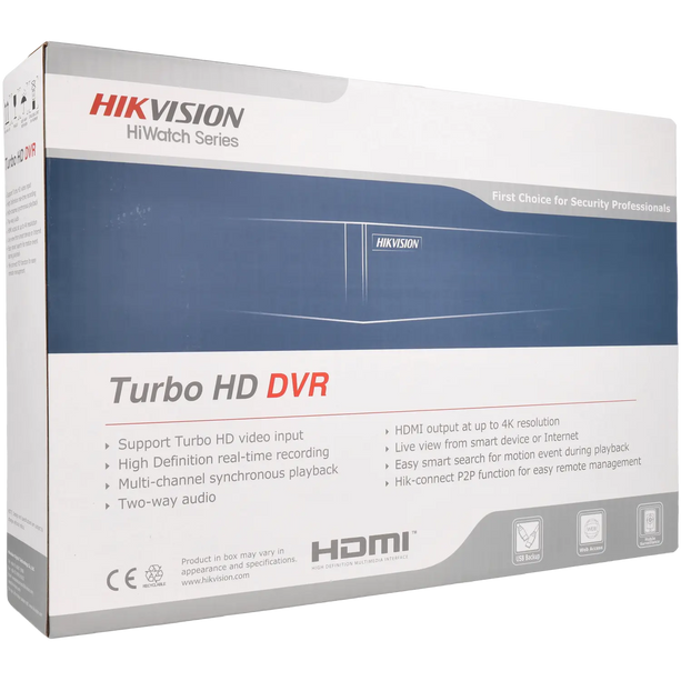 Hikvision Hikvision HWD-7104MH-G4, 4 kanaals Turbo HD recorder 4K