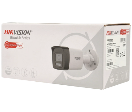 Hikvision Hikvision HWI-B180HA-LUF/SL, 8Mp/4K Smart Hybrid-Light Bullet Kamera, PoE, Micro sd slot, 2-Wege Audio