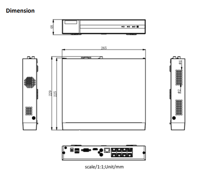 Hikvision Hikvision HWN-4108MH-8P, 8 Kanal 8Mp/4K NVR, 8x PoE