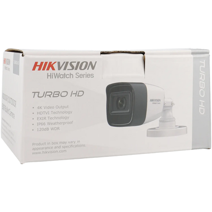 Hikvision HWT-B181-M, 8MP/4K Bullet camera 2.8mm, 4 en 1 sortie vidéo coaxiale