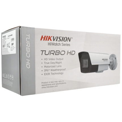 Hikvision Hikvision HWT-B350-Z 5MP, Bullet Motorzoom 2,7 – 13,5 mm , Autofocus-functie, 40m IR, 4 in 1 video output