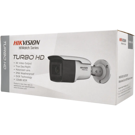 Hikvision Hikvision HWT-B381-Z,  8MP (4K), 80m IR, Motorzoom lens, Turbo HD coax bullet