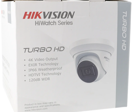 Hikvision Hikvision HWT-T281-M, 8MP/4K, Mini Turret Kamera, IR, 4 in 1 Videoausgang koaxial