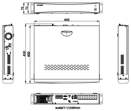 Hikvision Hikvision iDS-7716NXI-M4/16P/X, DeepinMind NVR 16 canaux PoE, caméra IP jusqu'à 32 MP