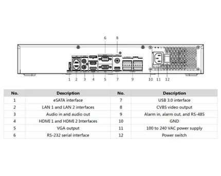 Hikvision Hikvision iDS-7716NXI-M4/X, DeepinMind NVR 16-Kanal, IP-Kamera bis zu 32 MP