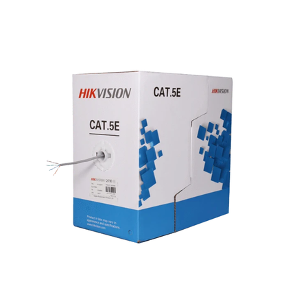 Hikvision Hikvision Netzwerkkabel CAT5e UTP, 305 mtr, 100% Kupfer, feste Adern