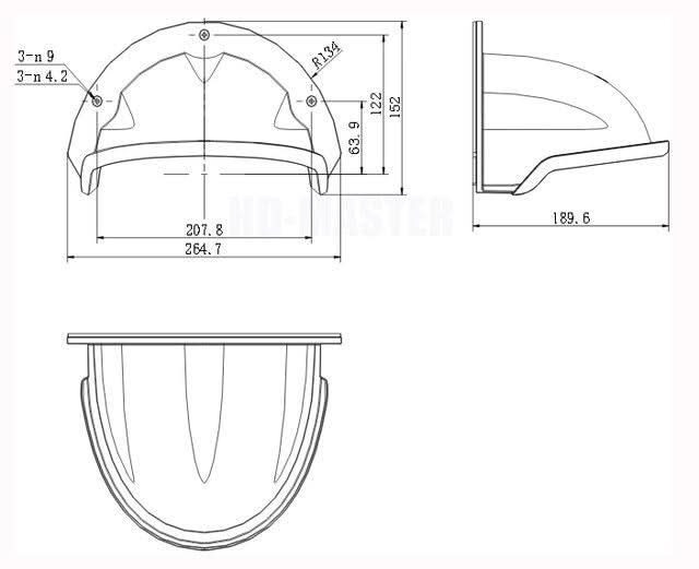 Hikvision Hikvision Regenschutzdach DS-1250ZJ für Dome-Kameras