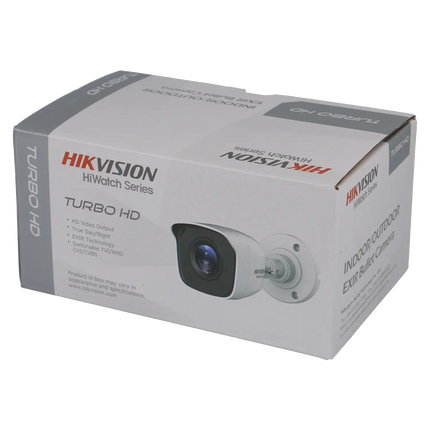 Hikvision HWT-B120-M-B, 2MP Bulletcamera 2.8mm, 4 in 1 video-output coax zwart