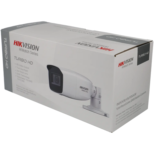 Hikvision HWT-B320-VF, 2MP Motorzoom 2.8-12mm lens, bulletcamera, 40m IR, 4 in 1 video-output coax