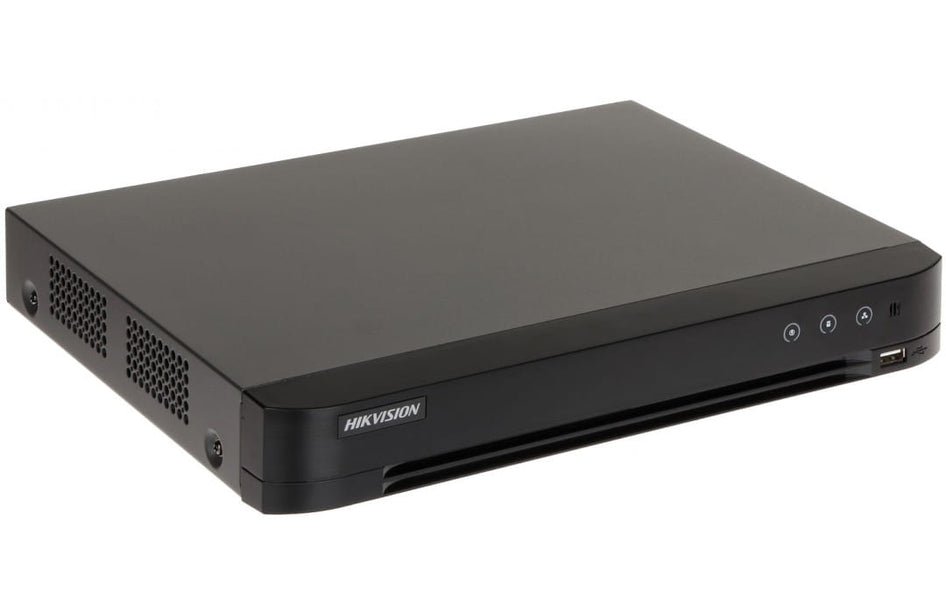 Hikvision iDS-7208HUHI-M2/P(C), 8x PoC, Zonder Opslag, 8 kanalen CVI/TVI/AHD, Analoog en IP