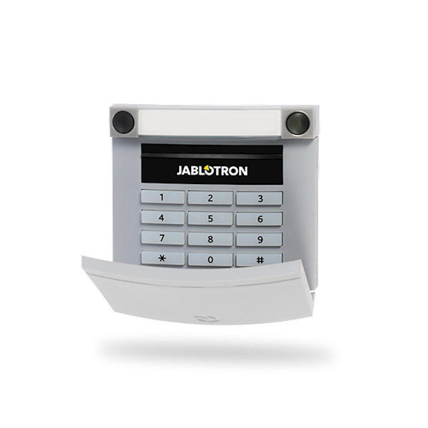 Jablotron JA-113E-GR BUS codebedienpaneel met RFID en toetsenbord grijs