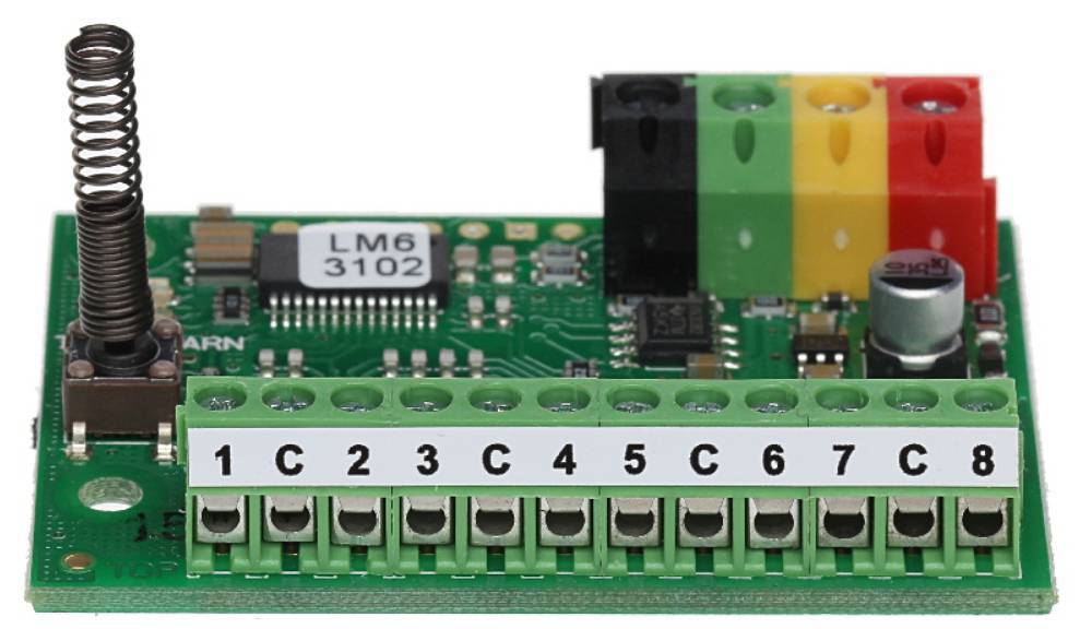 Jablotron JA-118M BUS module voor magnetische detectoren - 8 ingangen