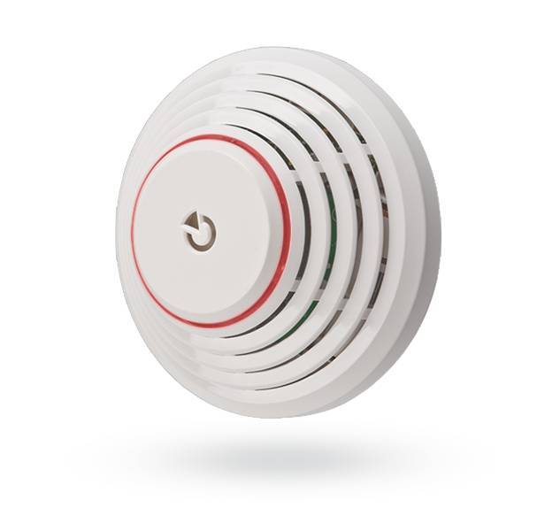 Jablotron JA-151ST-A Draadloze rook- en hittedetector met dubbele sirenefunctie (inbraak en brandalarm)