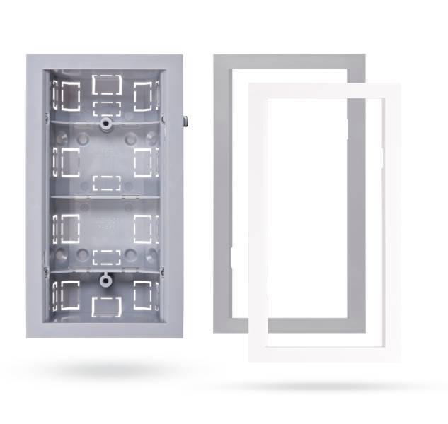 Jablotron JA-193PL-F-M-G, grijze frame tbv montagebox draadloze Designline PIR