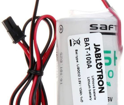 Jablotron Jablotron Bat-100 Batterie pour JA-163A RB, Batterie au lithium 3.6V 13Ah 1xD