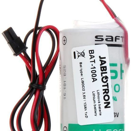 Jablotron Jablotron Bat-100 Batterie pour JA-163A RB, Batterie au lithium 3.6V 13Ah 1xD