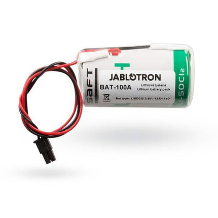 Jablotron Jablotron Bat-100 Batterie pour JA-163A RB, Batterie au lithium 3.6V 13Ah 1xD