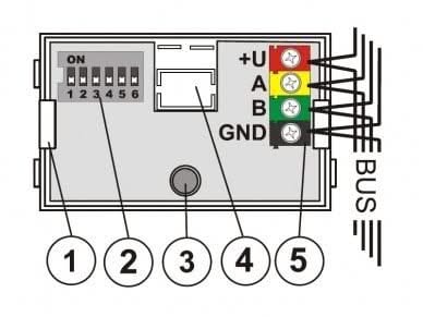 Jablotron Jablotron JA-110I BUS section / output PG activation indicator