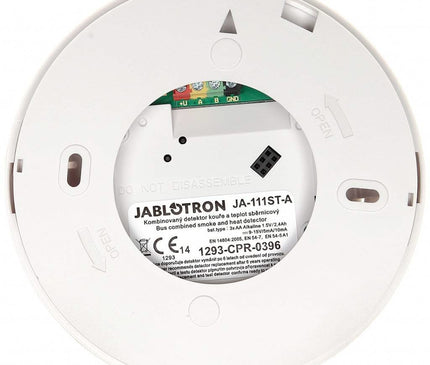Jablotron Jablotron JA-111ST-A BUS détecteur combiné de fumée et de chaleur avec sirène d'incendie et d'effraction