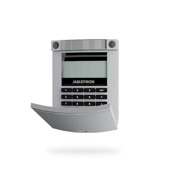 Jablotron Jablotron JA-114E-GR, BUS-Code Bedienfeld mit LCD, Tastatur und RFID grau