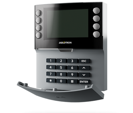 Jablotron Jablotron JA-115E-GR, Panneau de contrôle filaire avec clavier, écran LCD et lecteur RFID