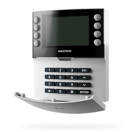 Jablotron Jablotron JA-115E-WH, Bedraad bedienpaneel met toetsenbord, LCD en RFID lezer