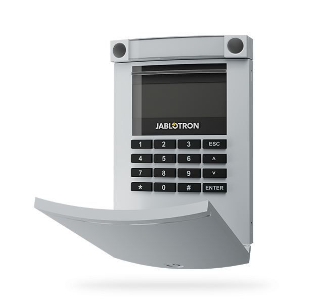 Jablotron Jablotron JA-154E-GR, Controller kabellos, LCD und RFID Grau