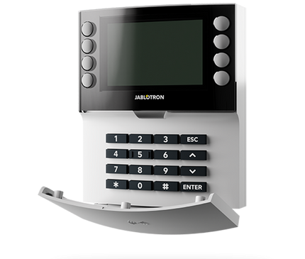 Jablotron Jablotron JA-155E Funk-Tastatur mit Display und RFID-Leser WEISS