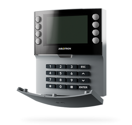 Jablotron Jablotron JA-155E-GR, Draadloos bediendeel met viersegmenten toetsenbord, LCD en RFID lezer
