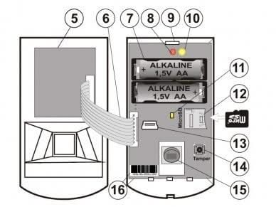 Jablotron Jablotron JA-160PC Draadloze PIR bewegingsdetector met ingebouwde fotocamera