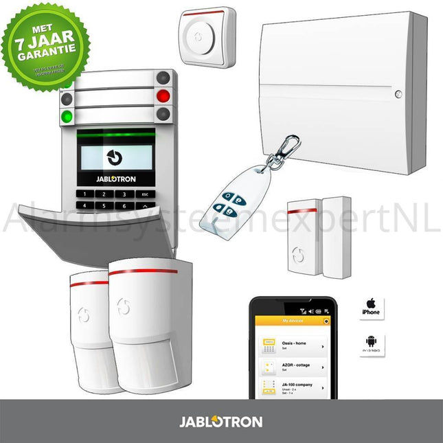 Jablotron Jablotron JA103KR ohne GSM-Modul + LAN Funkalarmanlage KIT (D)