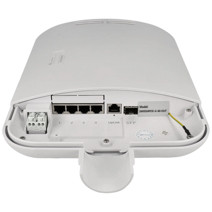 Movok Movok 6 Poorts PoE Gigabit Buiten Switch, IP65 4x PoE, 2x Uplink