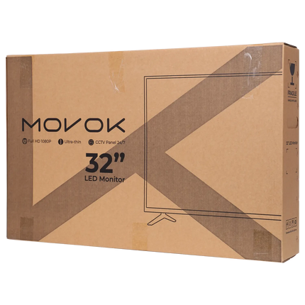 Movok Movok Moniteur LED Full HD 32 pouces avec 2 haut-parleurs