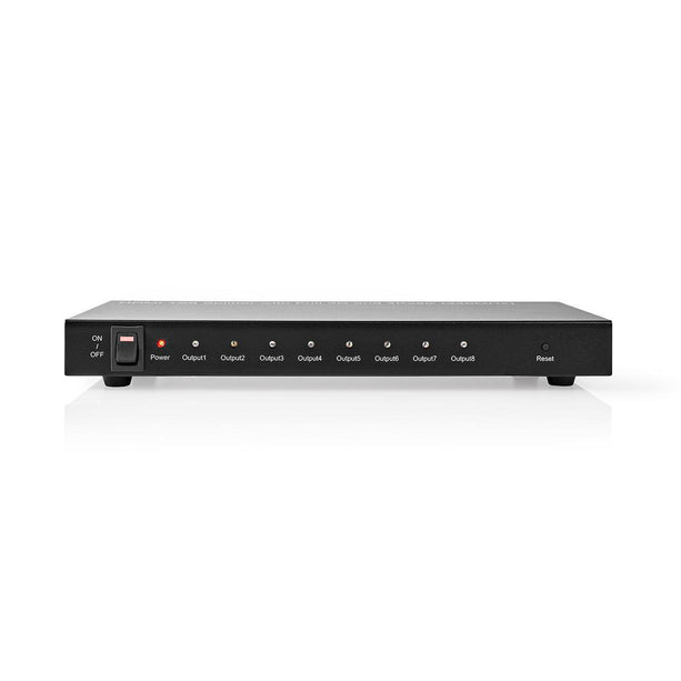 Nedis 8-Poorts HDMI splitter 8x HDMI Output 4K@30Hz 3.4 Gbps Metaal Antraciet