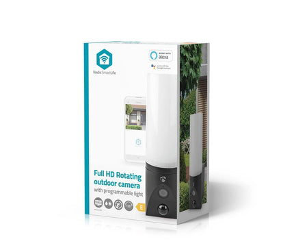 Nedis Nedis 2Mp SmartLife WiFi Camera (rotative) pour l'extérieur avec lampe Led intégrée