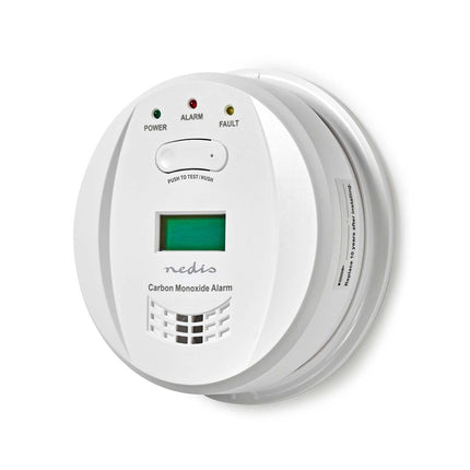 Nedis Carbon Monoxide Detector, Small Design 12cm