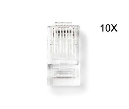 Nedis Nedis RJ45 Connector CAT6, Verguld 10 Stuks, Solid Ader