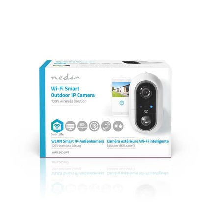 Nedis Nedis SmartLife Camera for Outdoor Wi-Fi Full HD IP65 Cloud / MicroSD
