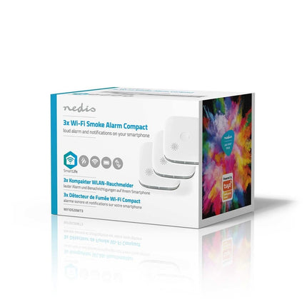 Nedis Nedis SmartLife Smoke Detector set of 3 including replaceable batteries