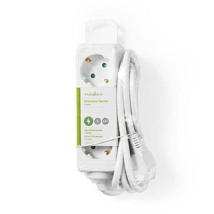 Nedis Nedis Socket with grounding, 16 A, 3-way, 3m