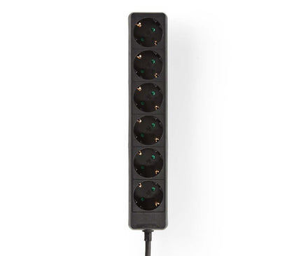 Nedis Nedis Steckdose mit Erdung, 16 A, 6-fach, 3m