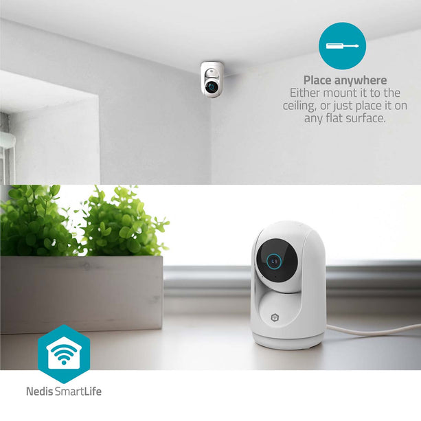 Nedis Nedis Wi-Fi Smart IP-Camera HD Pan Tilt Functie
