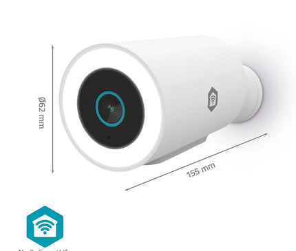 Nedis Nedis Wi-Fi Smartlife 3Mp Full-HD caméra IP d'extérieur avec détecteur de mouvement, alimentation fixe