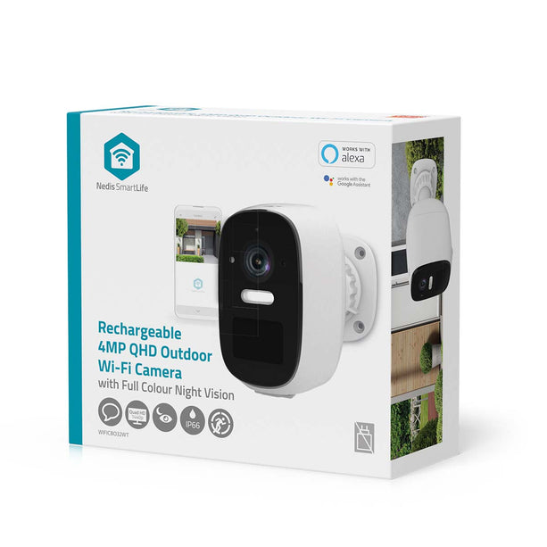 Nedis Nedis Wi-Fi Smartlife 4MP caméra IP extérieure Résistante à l'eau